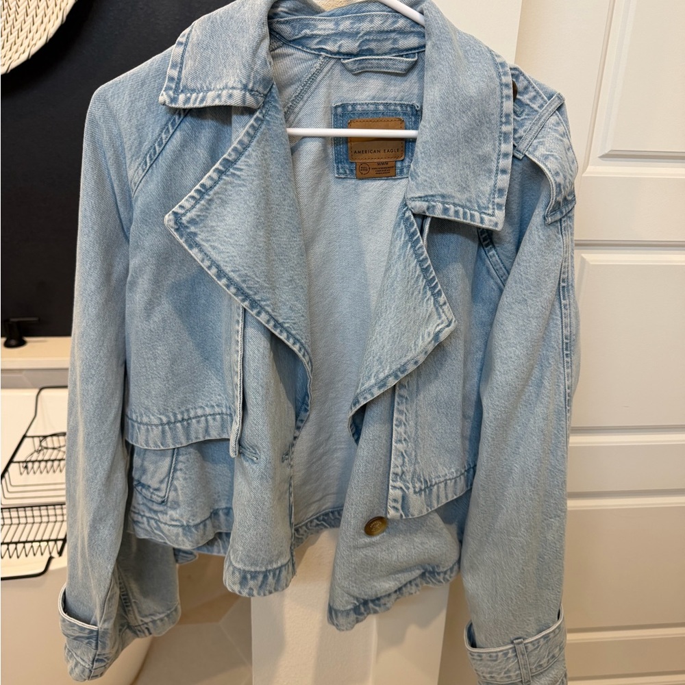 American Eagle Outfitters Light Blue Jean Jacket